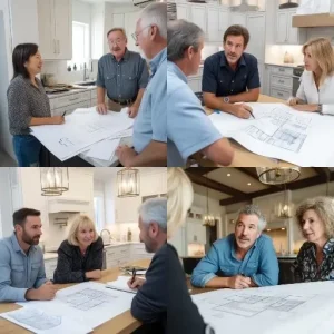 How do I find a professional remodeler reviewing blueprints