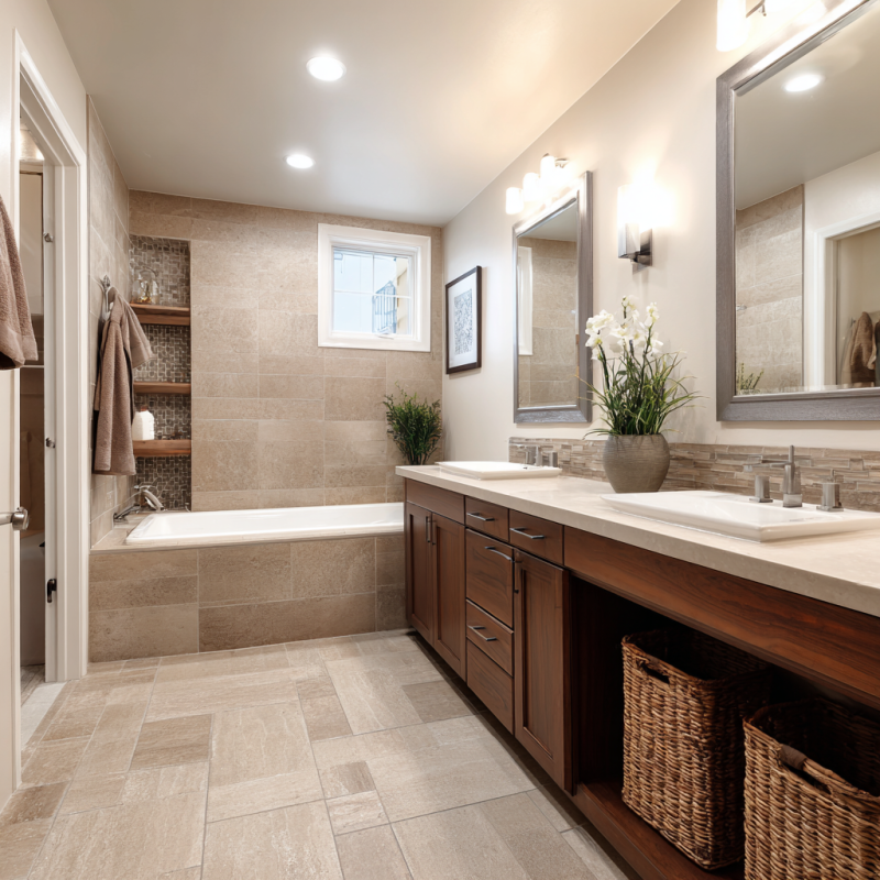 Bathroom remodeling in Pleasant Hill with modern design and spa-inspired finishes
