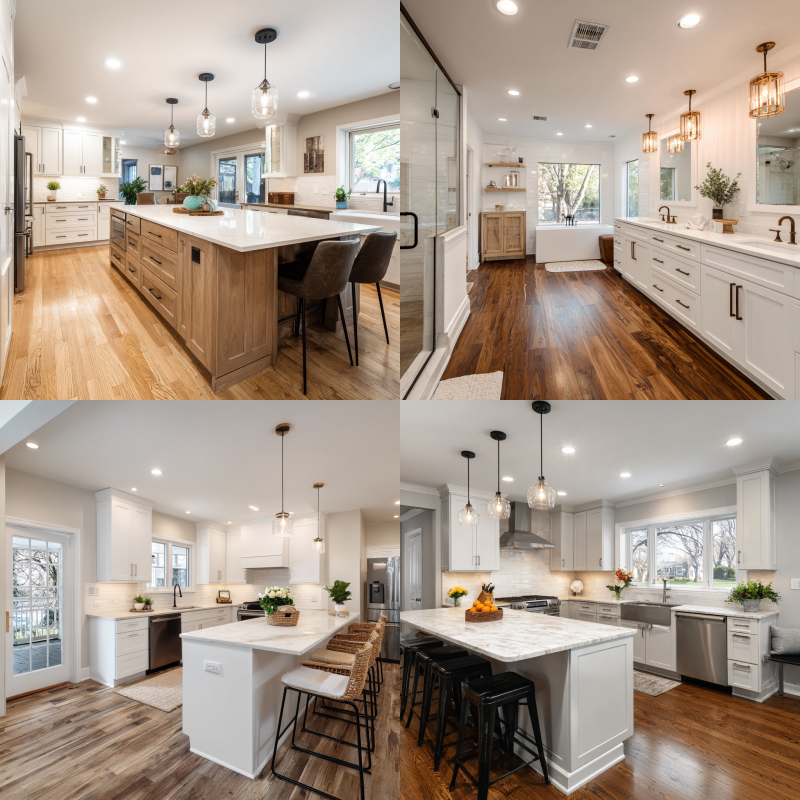 Lafayette home remodeling project showing kitchen, bathroom, flooring, and home addition ideas