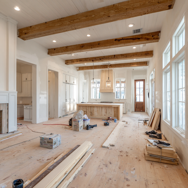 Lafayette new construction process including budgeting, design, permits, and home building