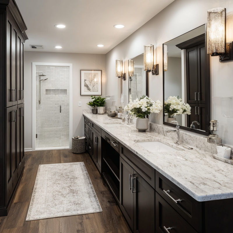 What Are the Best Bathroom Remodeling Ideas for Small Spaces in Lafayette with storage, lighting, and modern fixtures