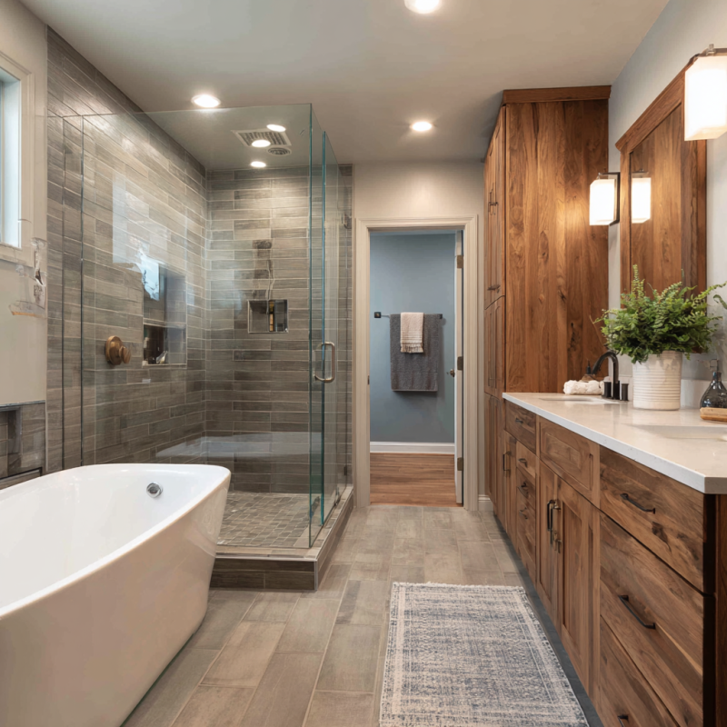 What does bathroom remodeling cost in Pleasant Hill with modern design and updated finishes