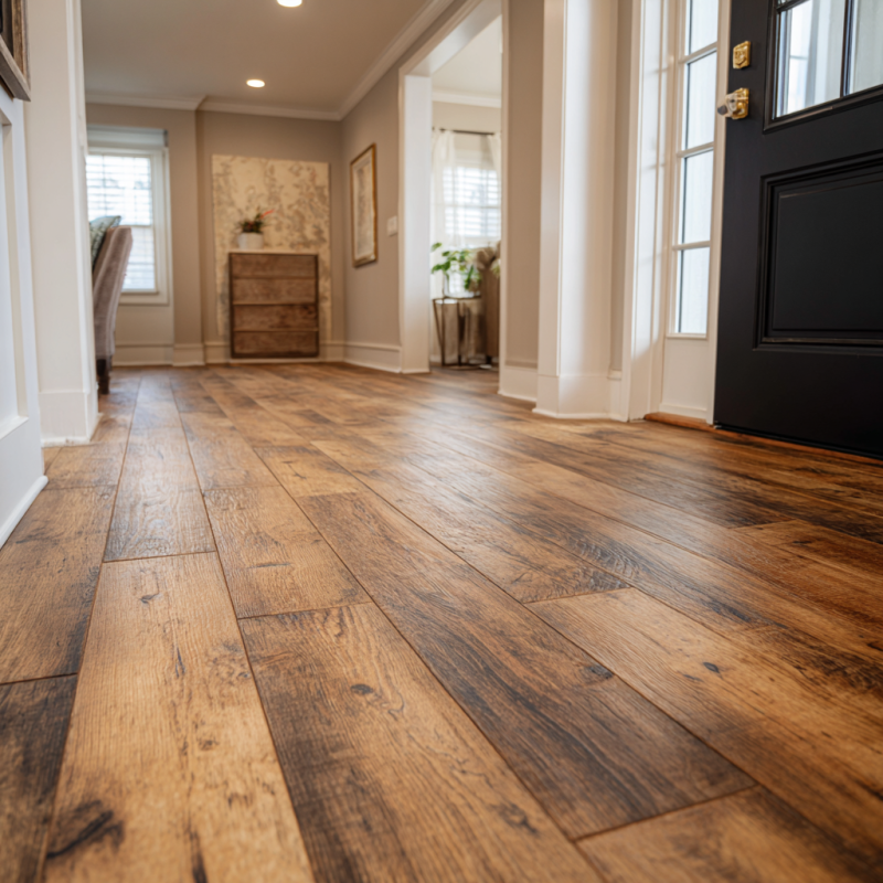 Which Flooring Material Lasts the Longest for Lafayette Homes installation example