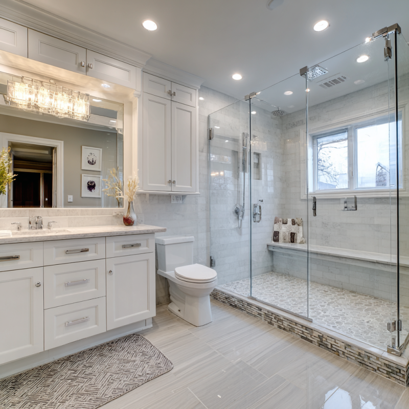 Bathroom renovation Concord completed by Mazzamuto Construction with expert design and craftsmanship