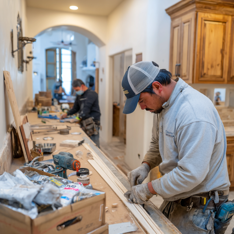 Kitchen Remodeling Martinez experts upgrading a modern kitchen space