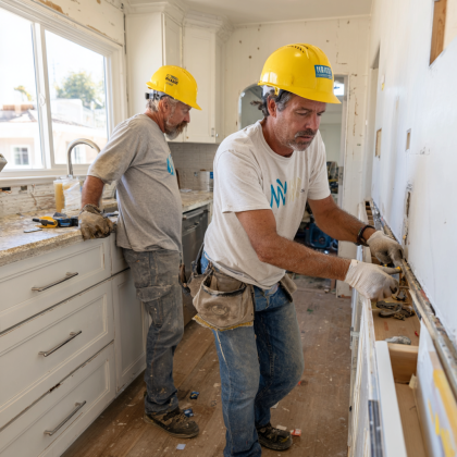 Martinez construction experts working on home remodeling projects
