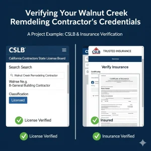 How Can I Tell if a Remodeling Contractor in Walnut Creek Is Licensed and Insured project example
