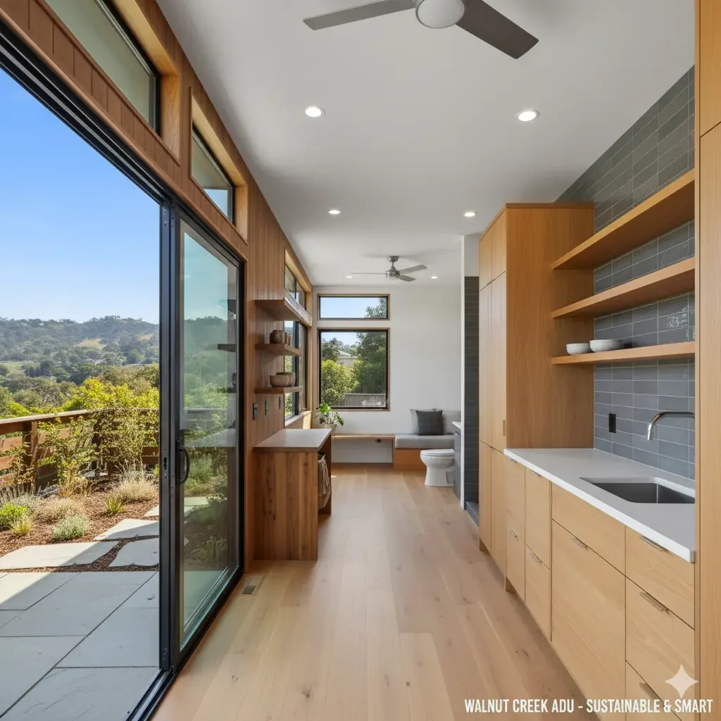 walnut creek adu with modern design and functional layout