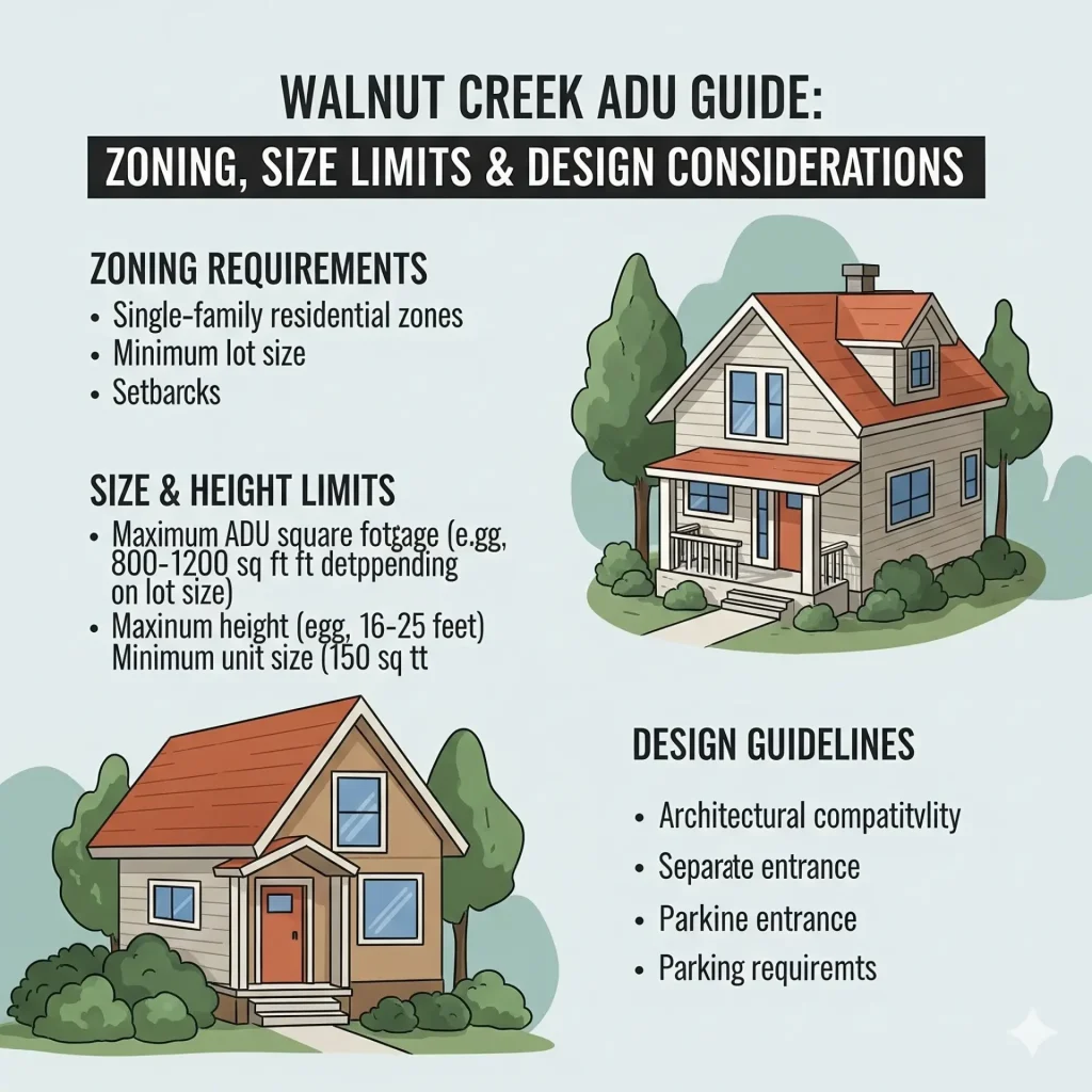 What Size ADU Can I Build in Walnut Creek Zoning Laws
