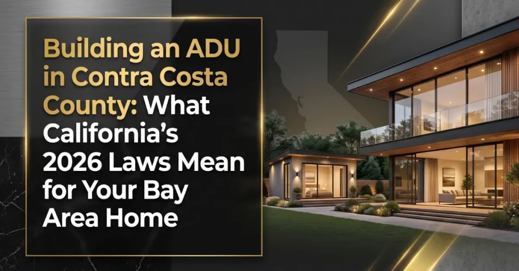 Building an ADU in Contra Costa County backyard built by Mazzamuto Construction