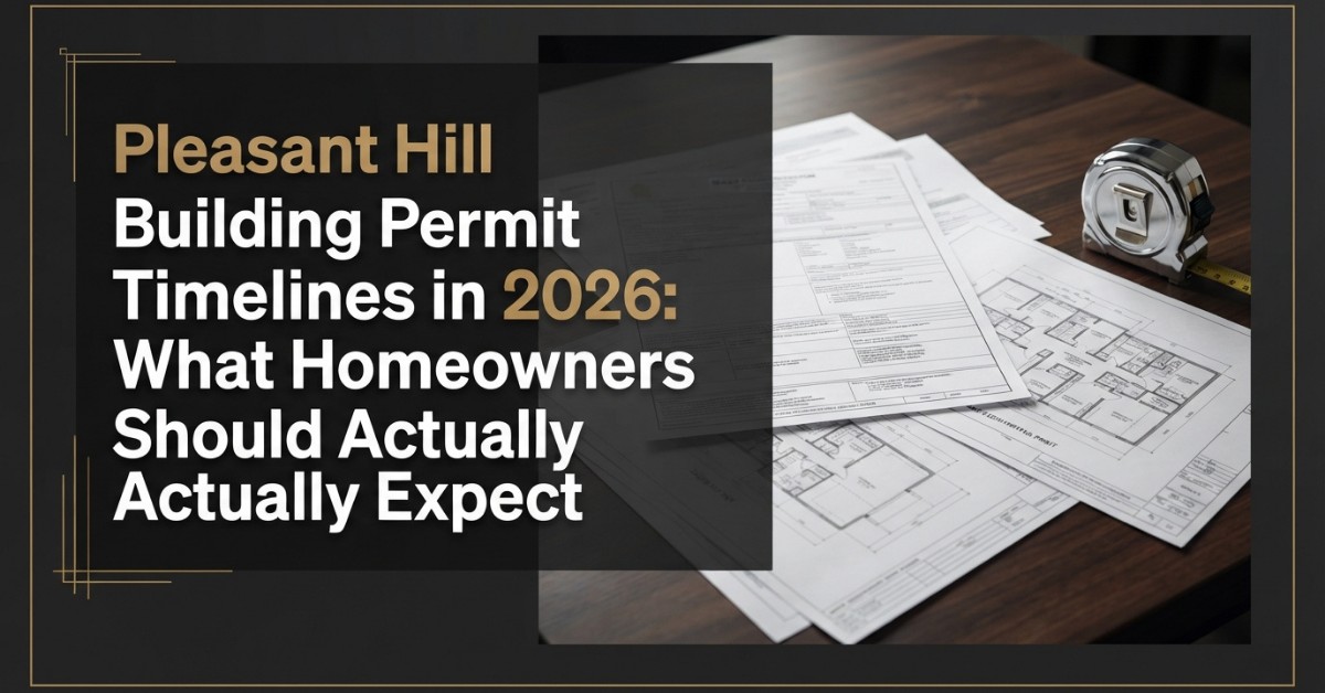 Building permit plans for a Pleasant Hill, CA home renovation