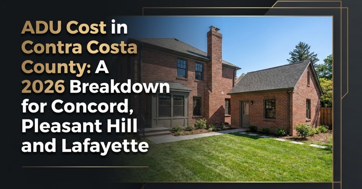 Detached ADU built in Contra Costa County, CA